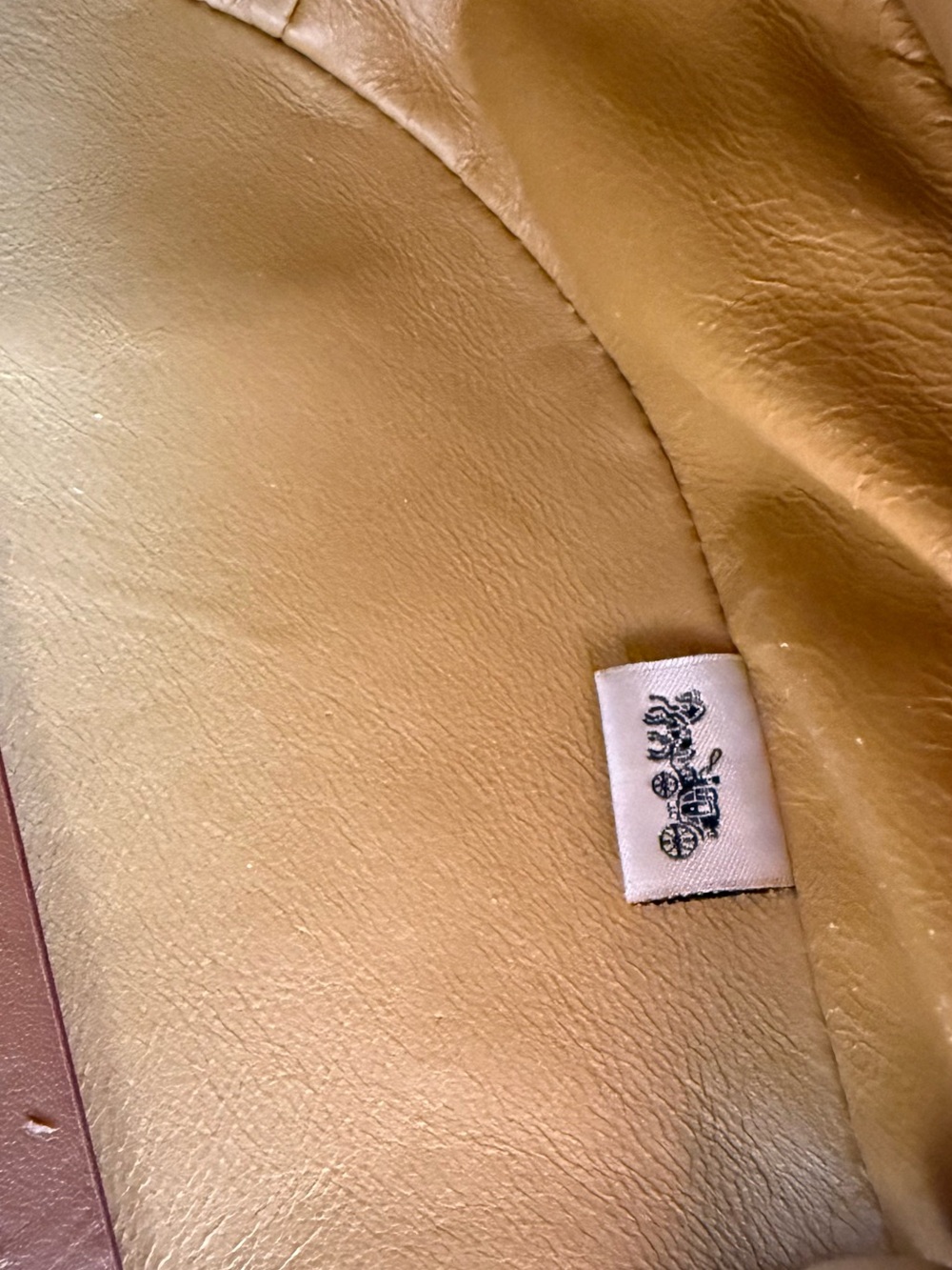 Coach Cream and Brown Crossbody Saddle Bag - Picture 9 of 14